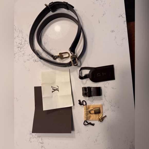 Louis Vuitton Damier Ebene Keepall Bandouliere 55 boston bag - Picture 2 of 16